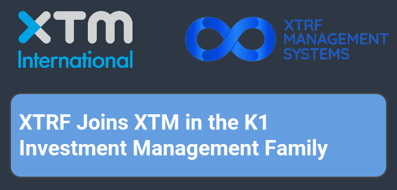 XTRF Joins XTM in the K1 Investment Management Family illustration
