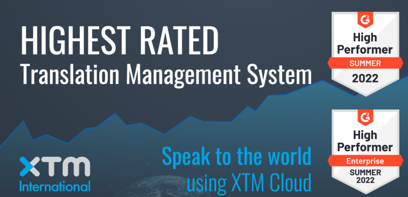 XTM Cloud Receives High Performer Badges in the G2 Summer Reports illustration