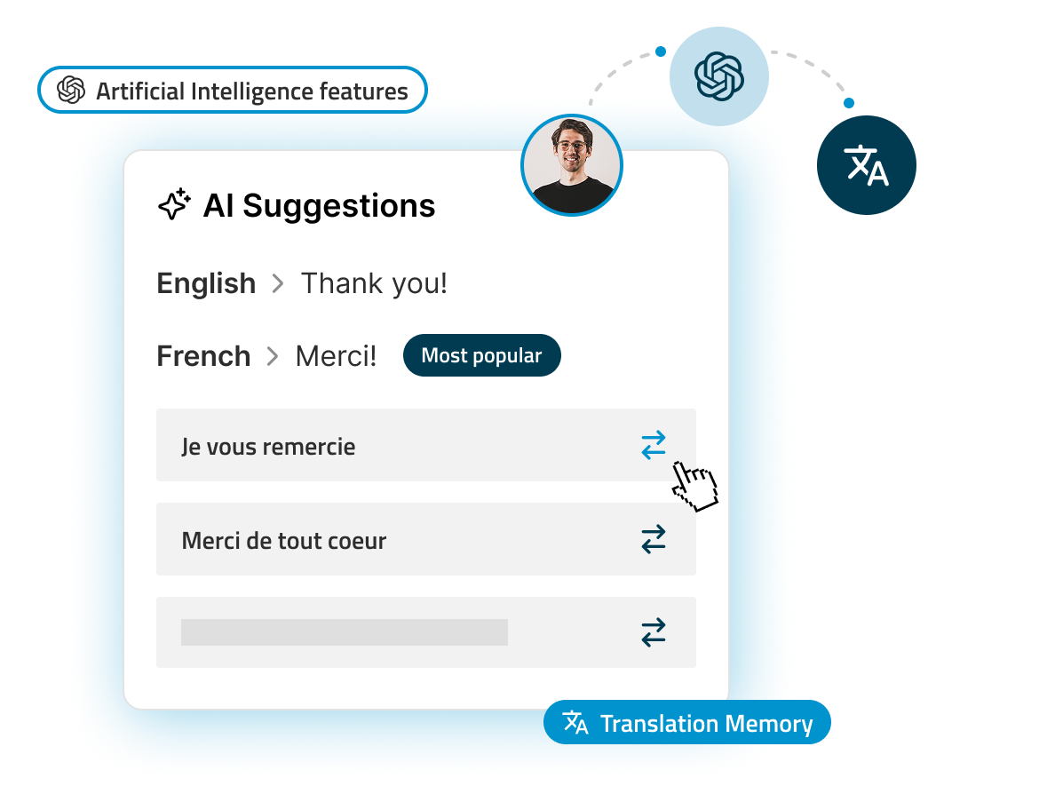 Cut translation time in half with AI translation