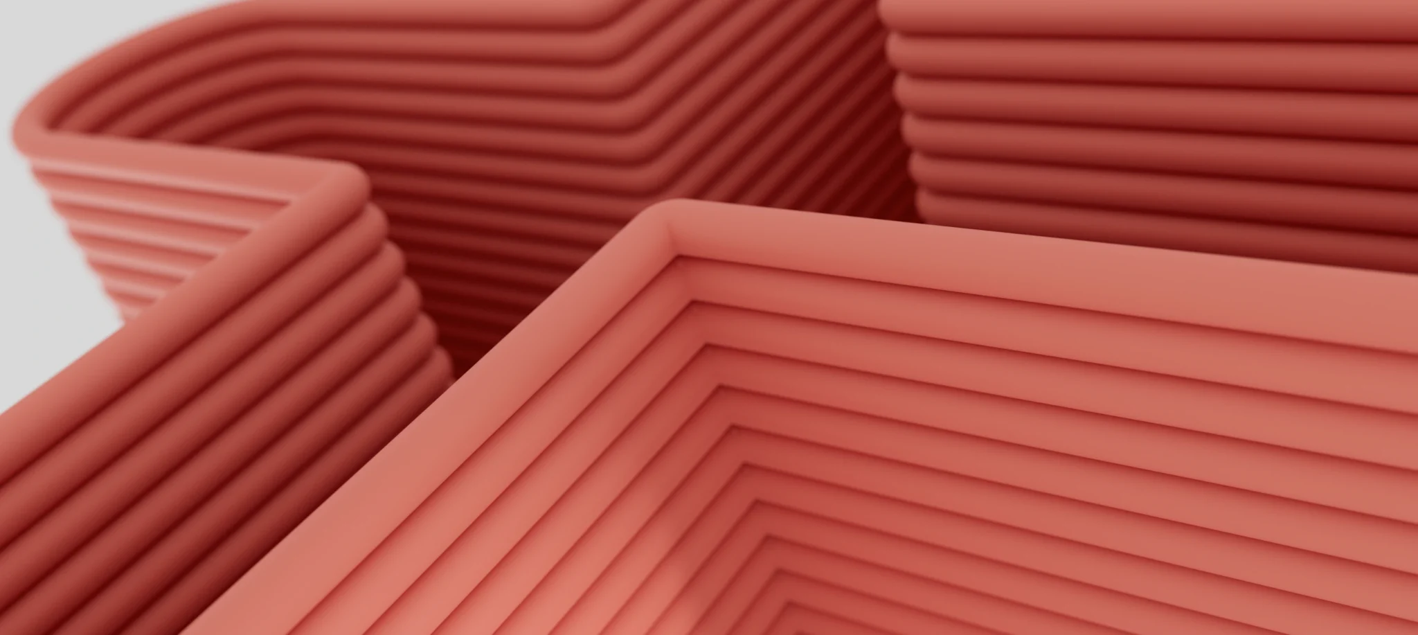 a graphic that is zoomed in on focus, representing a 3D X