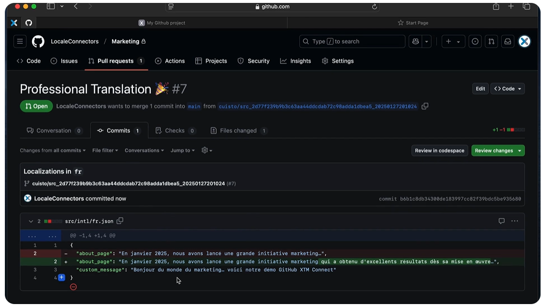 XTM Cloud and HitHub integration