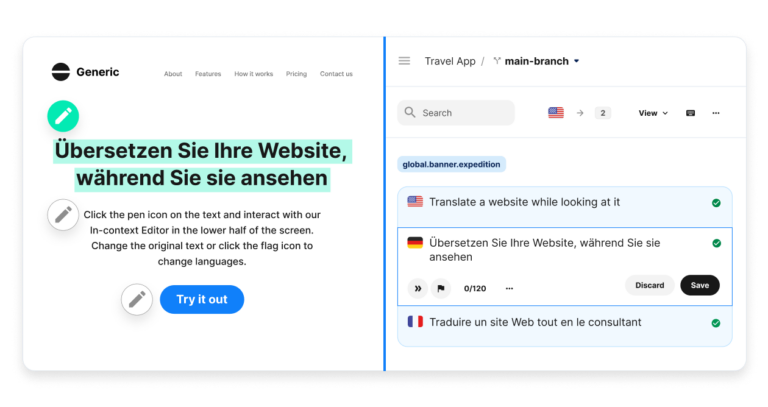 Phrase interface