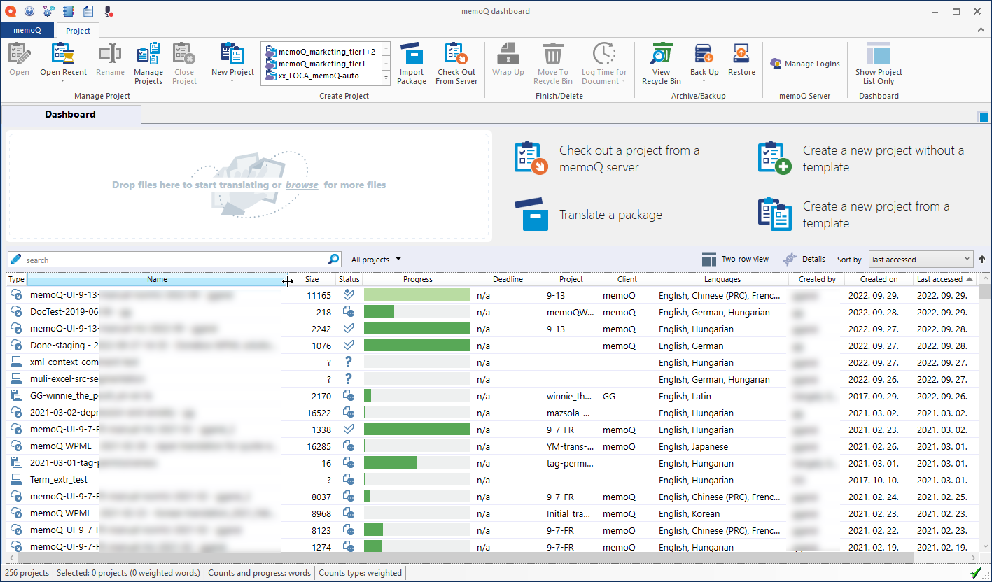 memoQ: Traditional CAT tool