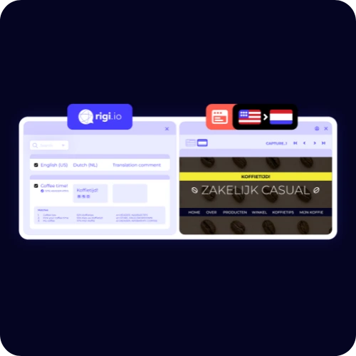 Capture HTML Previews dialog in Rigi showing input for live website URL and hotkey selection