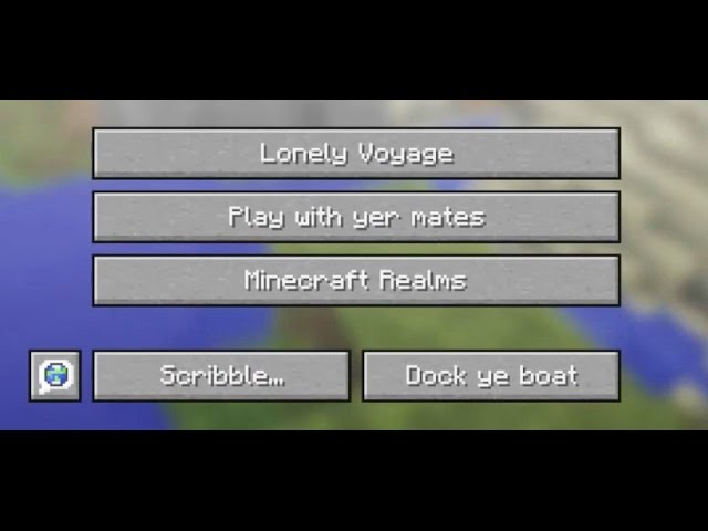 Minecraft localized Pirate Speak