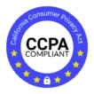 Badge stating FlowFit by XTM is CCPA Compliant